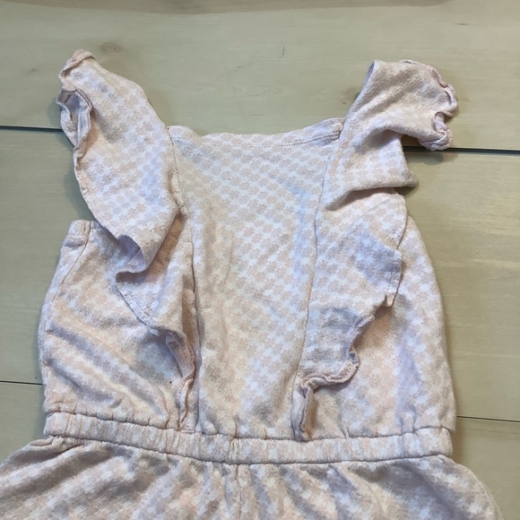 Girls Kids Harper Canyon Pink Pastel Flower Pattern Ruffle Jumper Spring - Picture 2 of 7